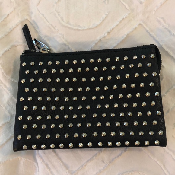 black studded clutch
